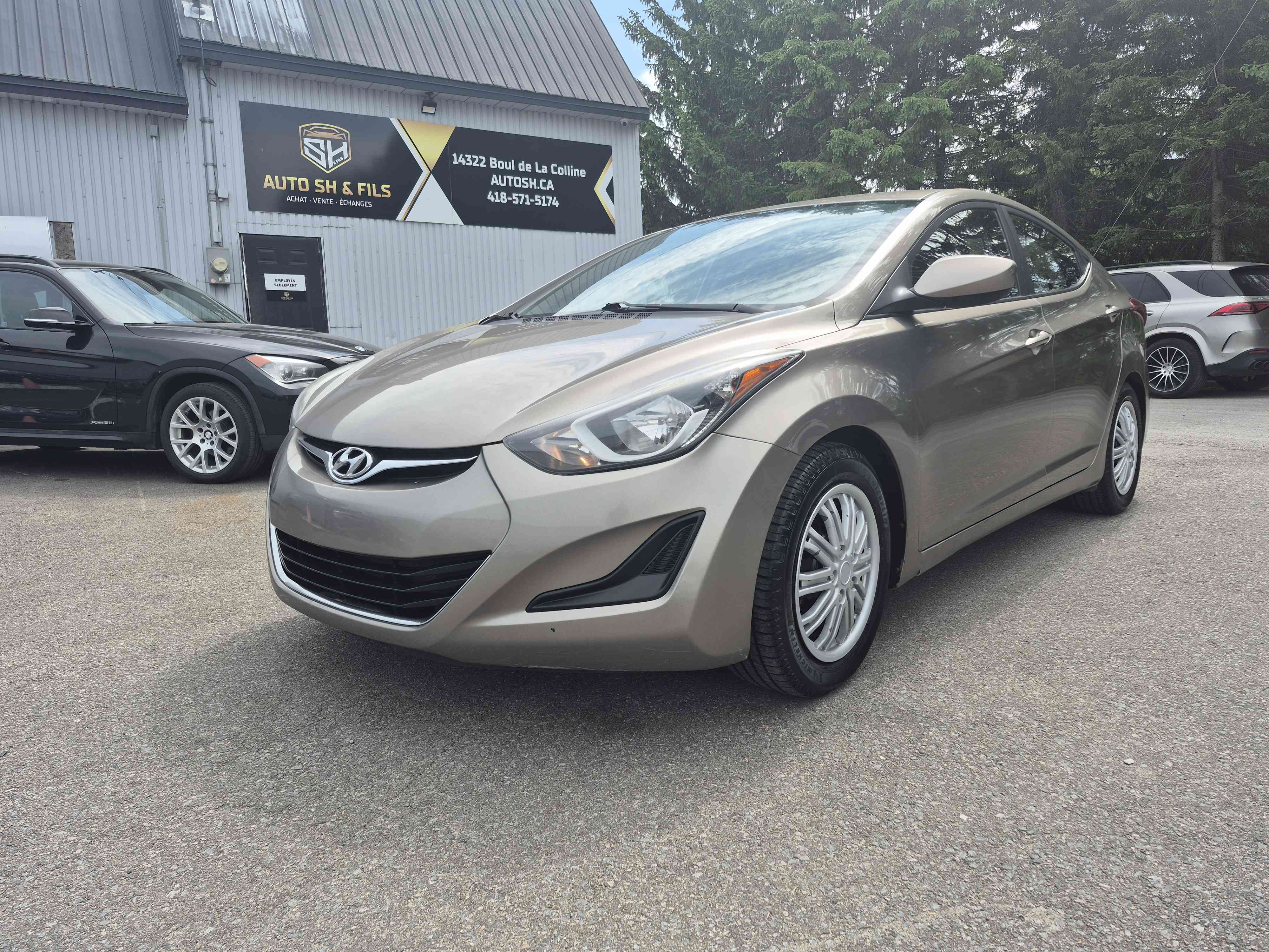 brun 2015 Hyundai Elantra GL FWD Sedan Automatic