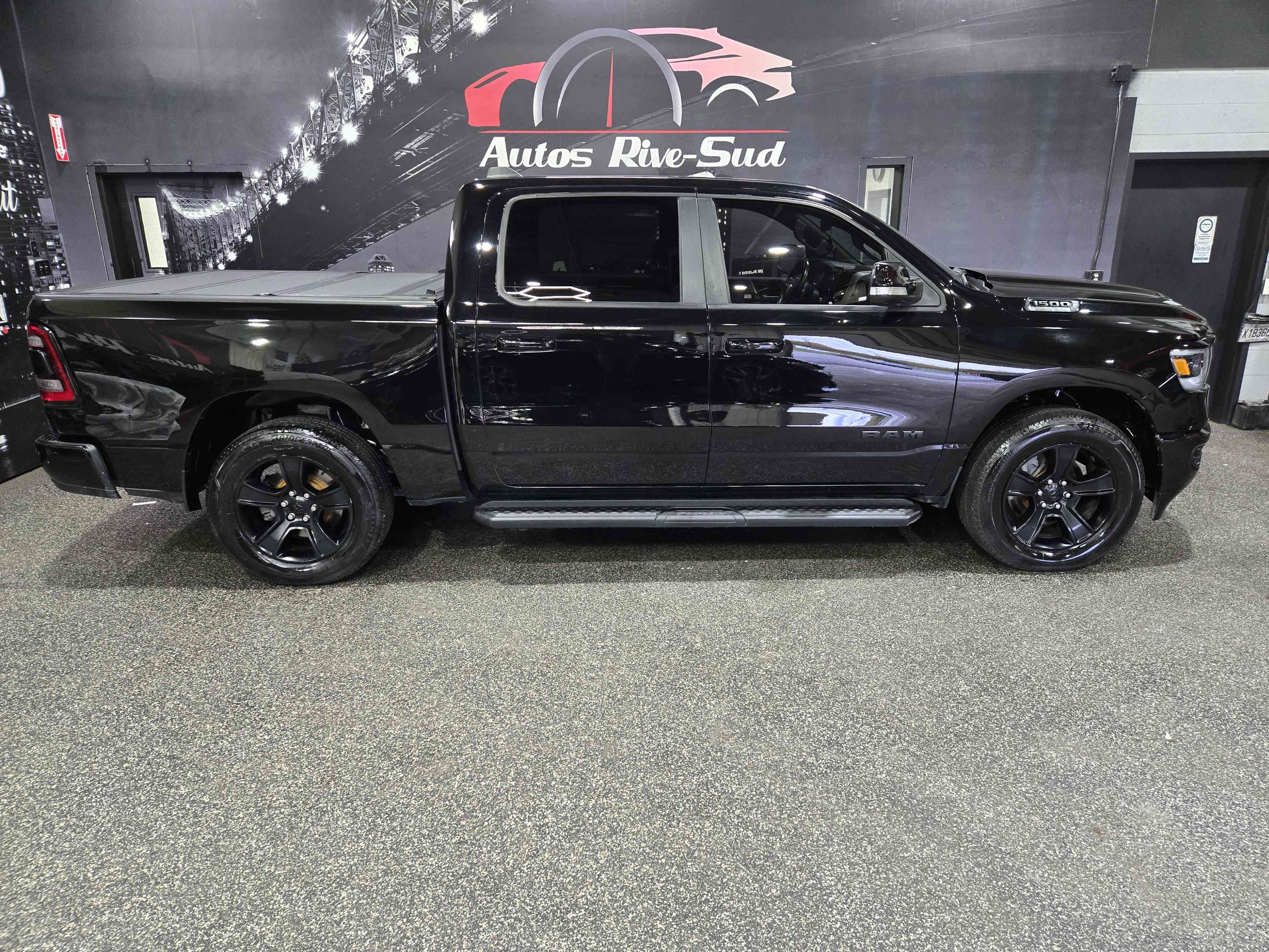 Black 2022 RAM 1500 Pickup Truck Four-Wheel Drive Automatic