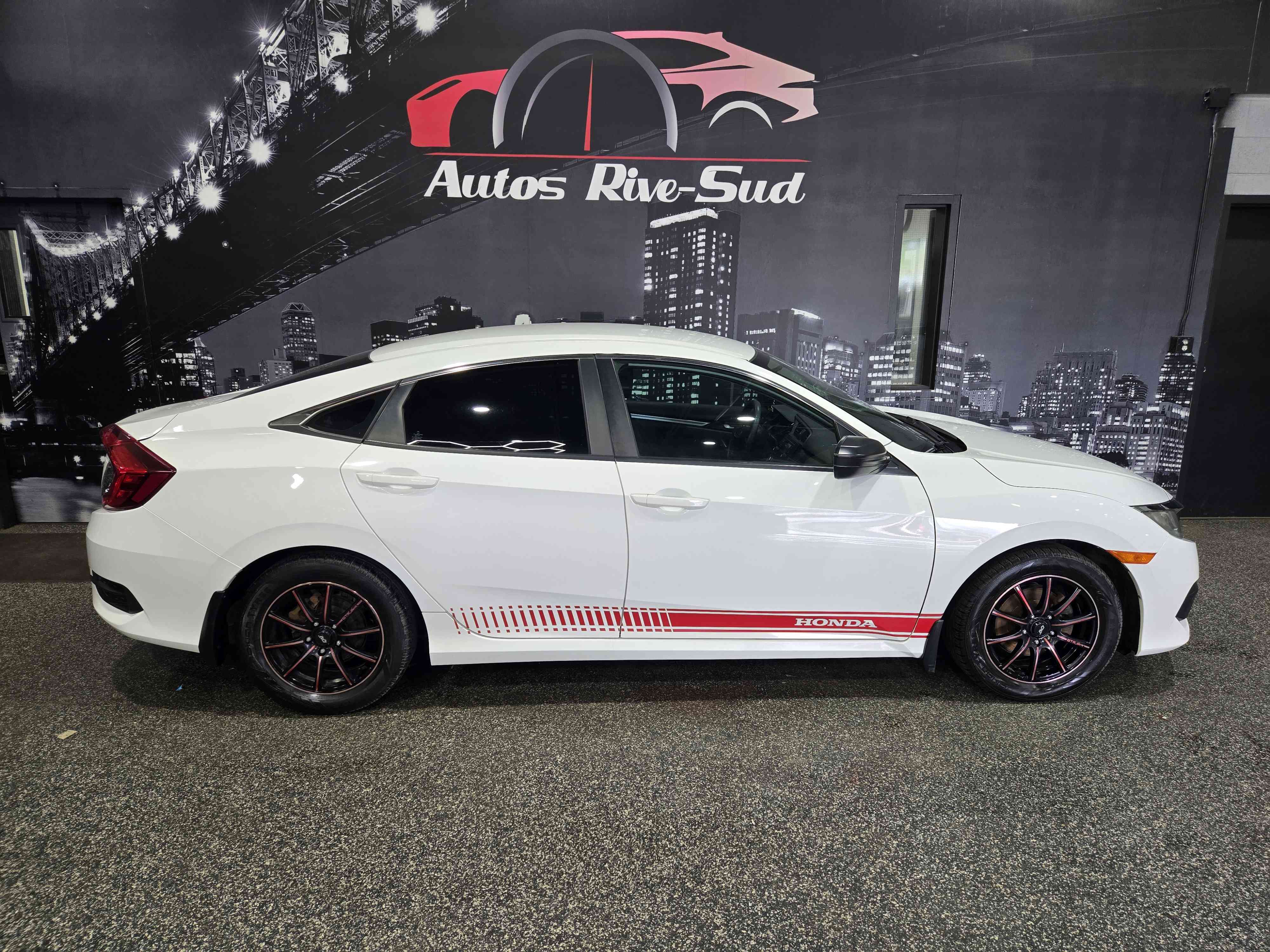 White 2016 Honda Civic Sedan Manual