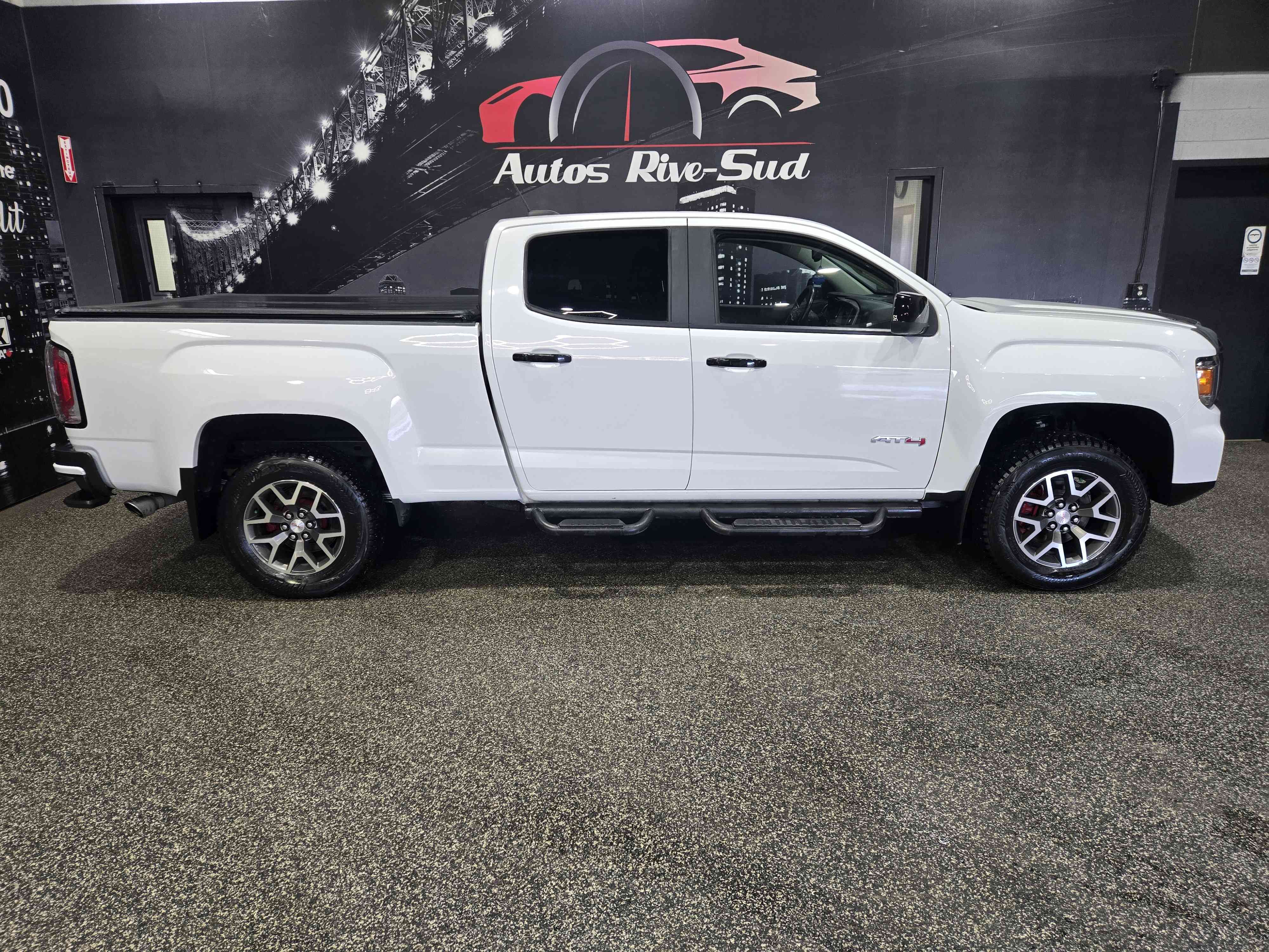 White 2021 GMC Canyon Pickup Truck Four-Wheel Drive Automatic