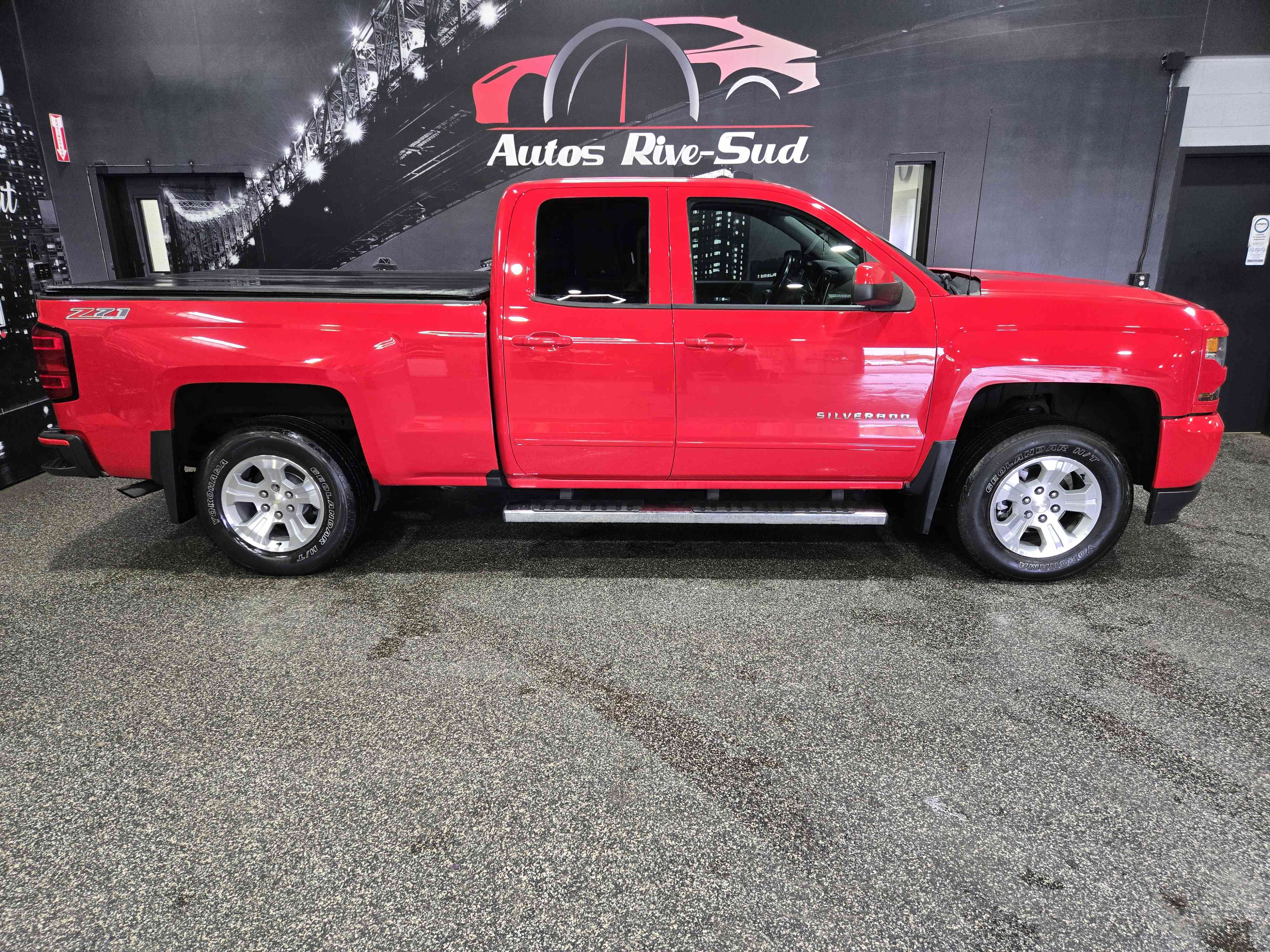 Red 2017 Chevrolet Silverado 1500 Pickup Truck Four-Wheel Drive Automatic