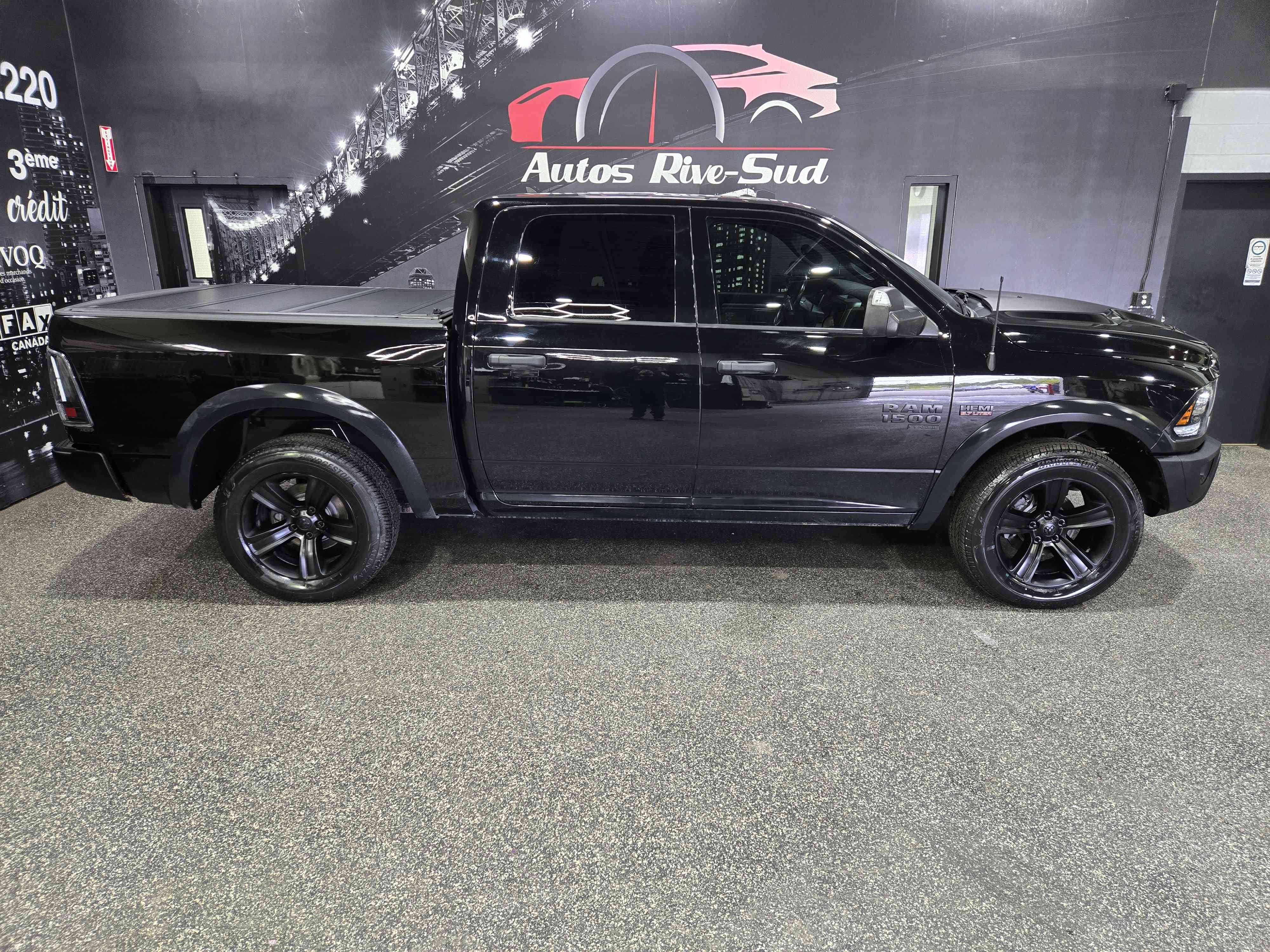 Black 2021 RAM 1500 Pickup Truck Four-Wheel Drive Automatic