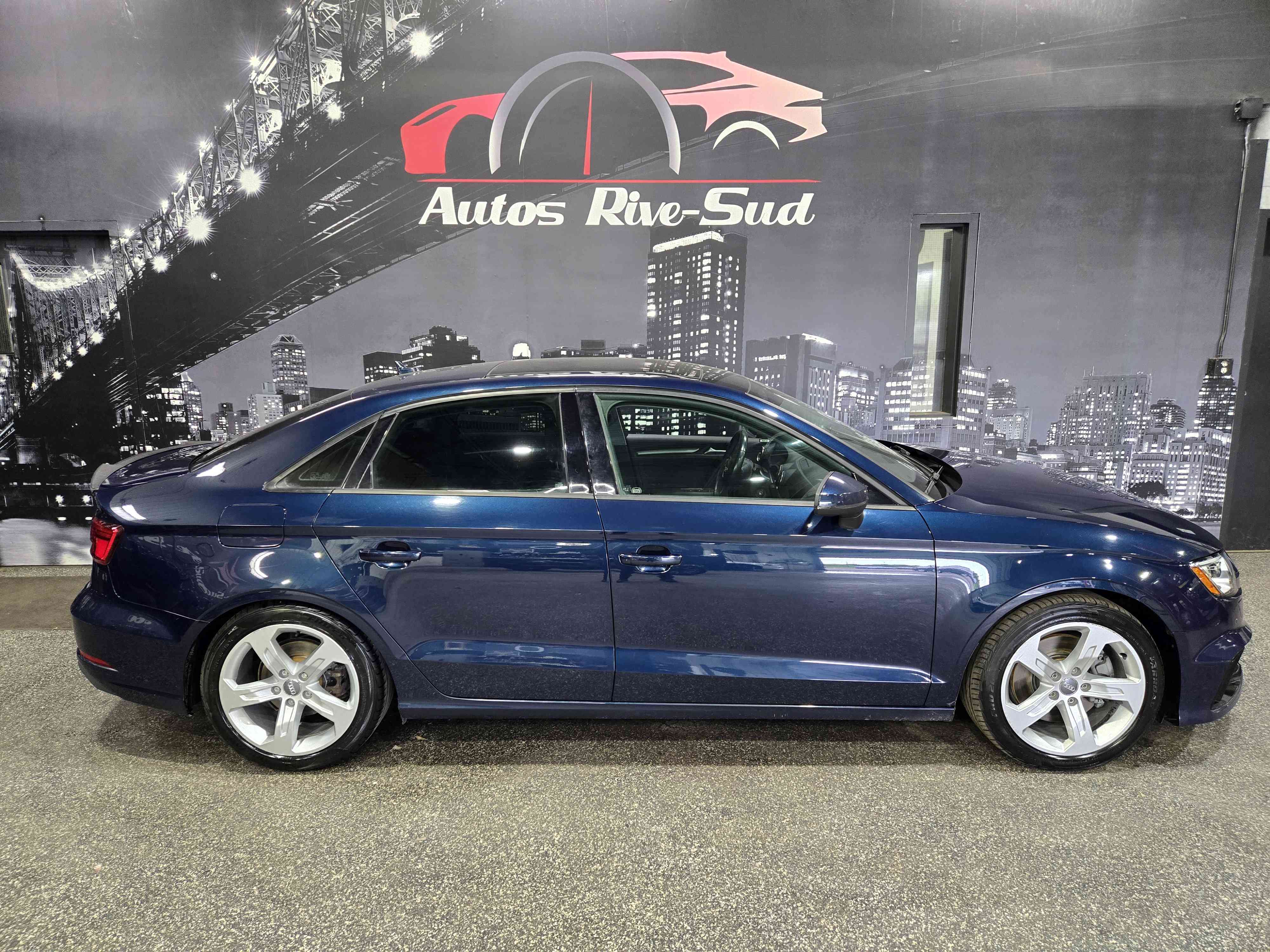 Blue 2018 Audi A3 Sedan Automatic