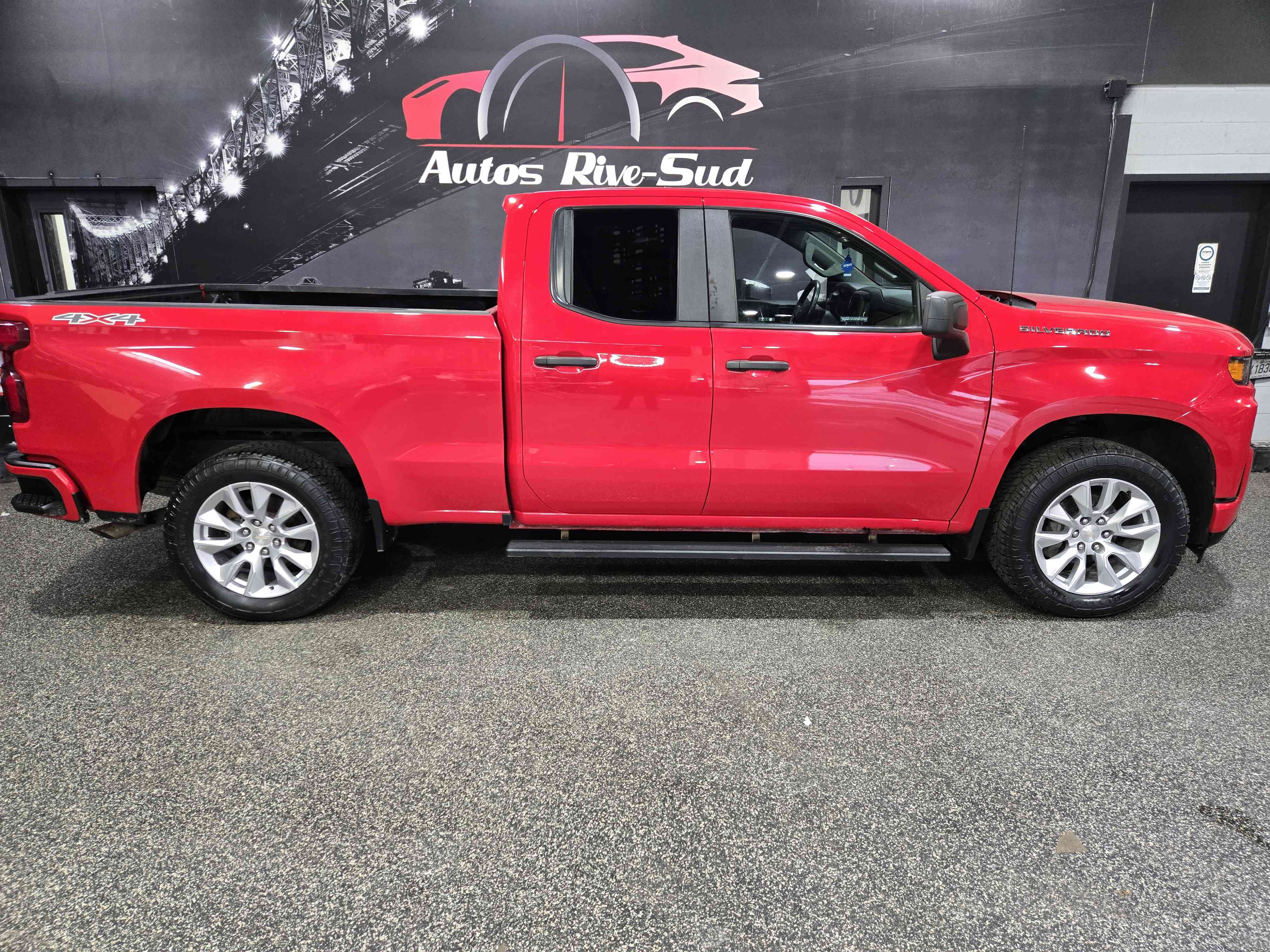 Red 2021 Chevrolet Silverado 1500 Pickup Truck Four-Wheel Drive Automatic