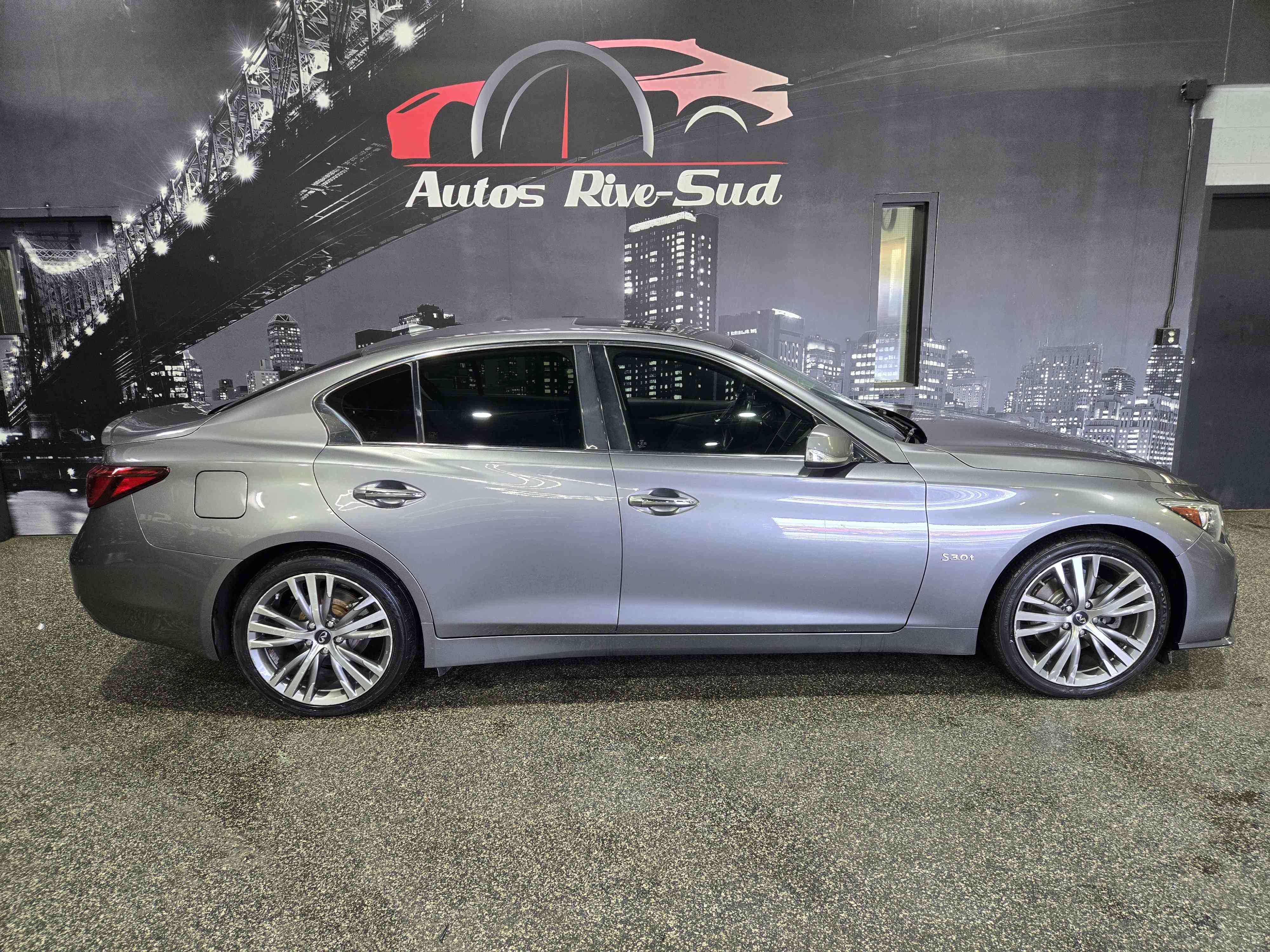 Gray 2019 INFINITI Q50 Sedan All-Wheel Drive Automatic