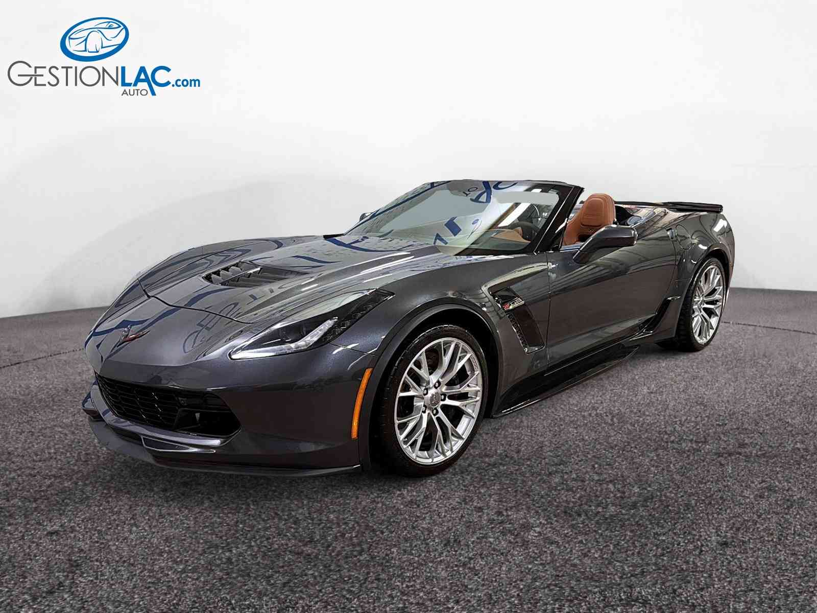 Gray 2017 Chevrolet Corvette Convertible Rear-Wheel Drive Automatic