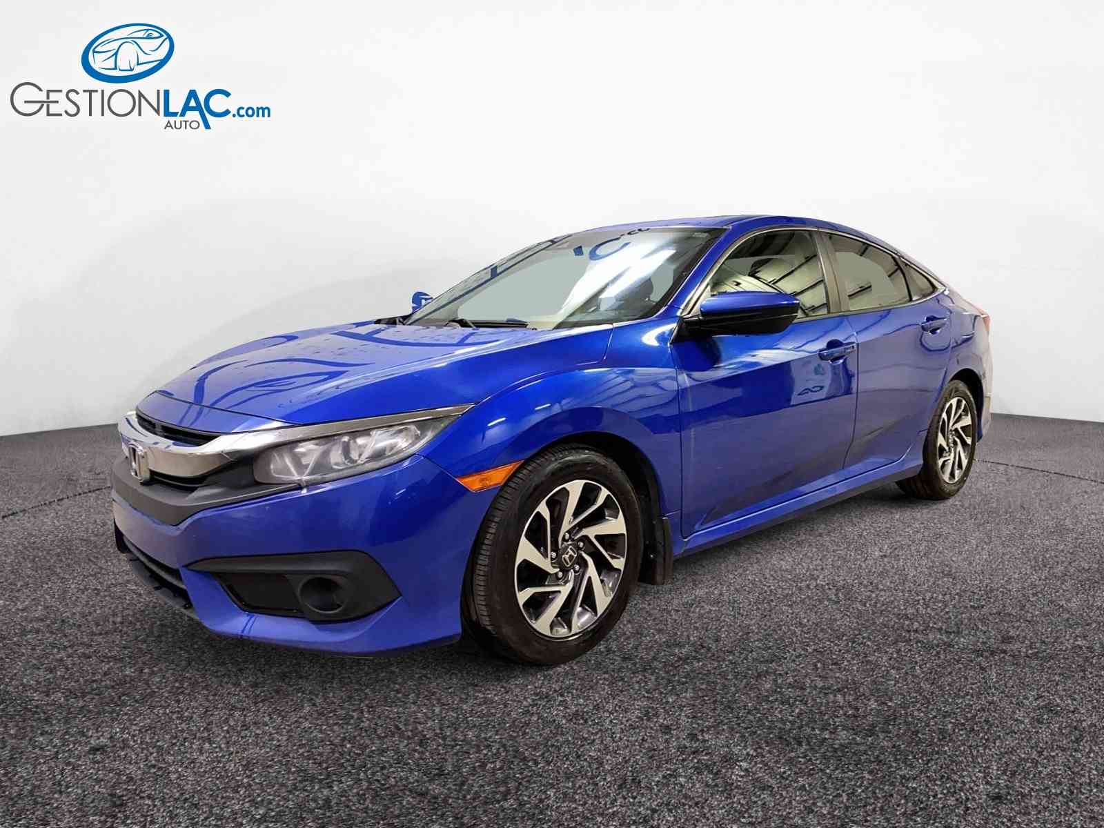 Blue 2017 Honda Civic Sedan Front-Wheel Drive Automatic